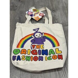 2025 New Teletubbies Large Canvas Tote Bag Purple Tinky Winky LF10